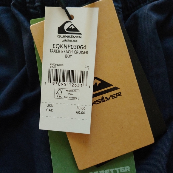QUIKSILVER NEW Taxer Beach Cruiser Pants - Picture 11 of 12